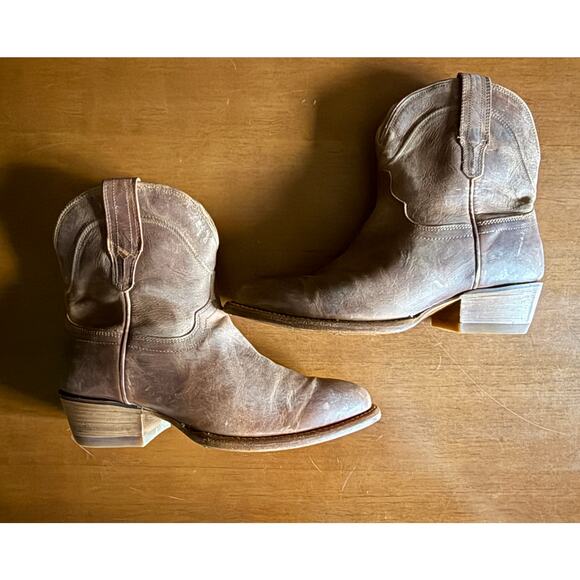 Womens Tecovas Penny, Ankle, Tan / Scotch Goat Sz 7.5 run small WORE 2 times EUC - Picture 5 of 12